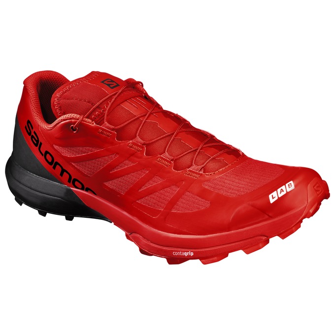 Zapatillas Trail Running Salomon Hombre Rojas / Negras - Salomon Argentina S/LAB SENSE 6 SG ,716842-